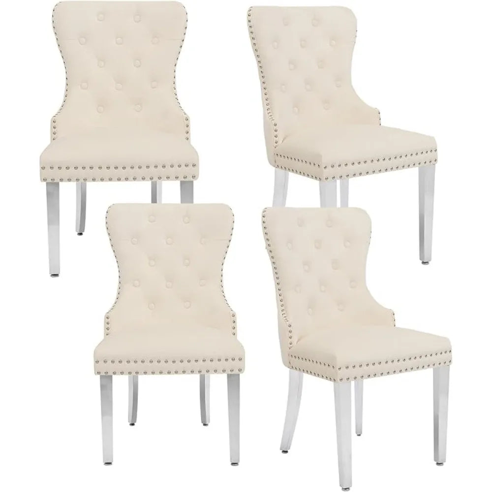 Velvet Dining Chairs Set of 4