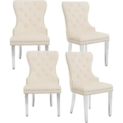 Velvet Dining Chairs Set of 4