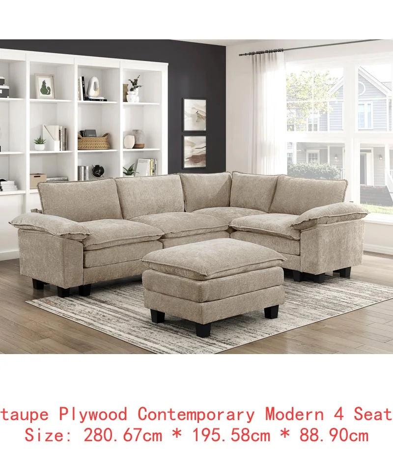 6-Piece Modular Sectional Sofa Set