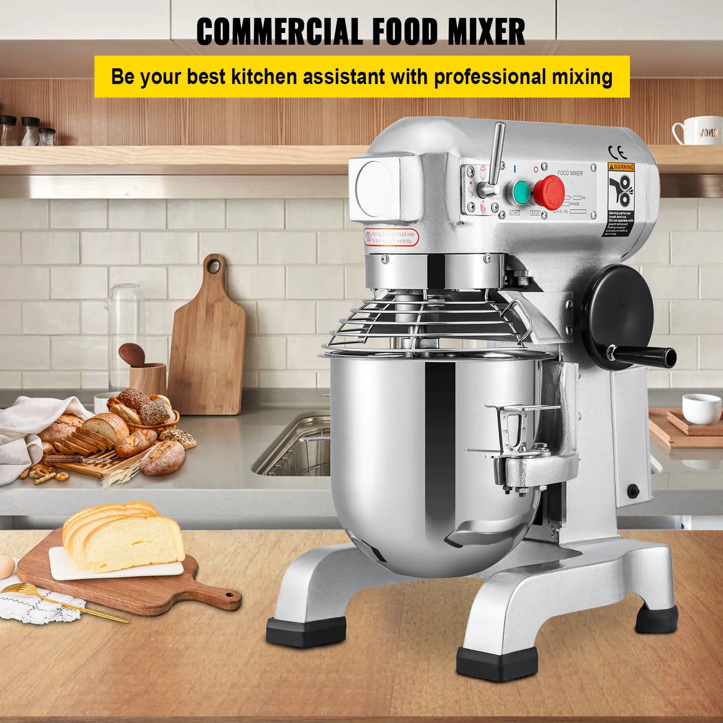 15-30L Electric Dough Machine Stainless Steel Commercial Stand Mixer