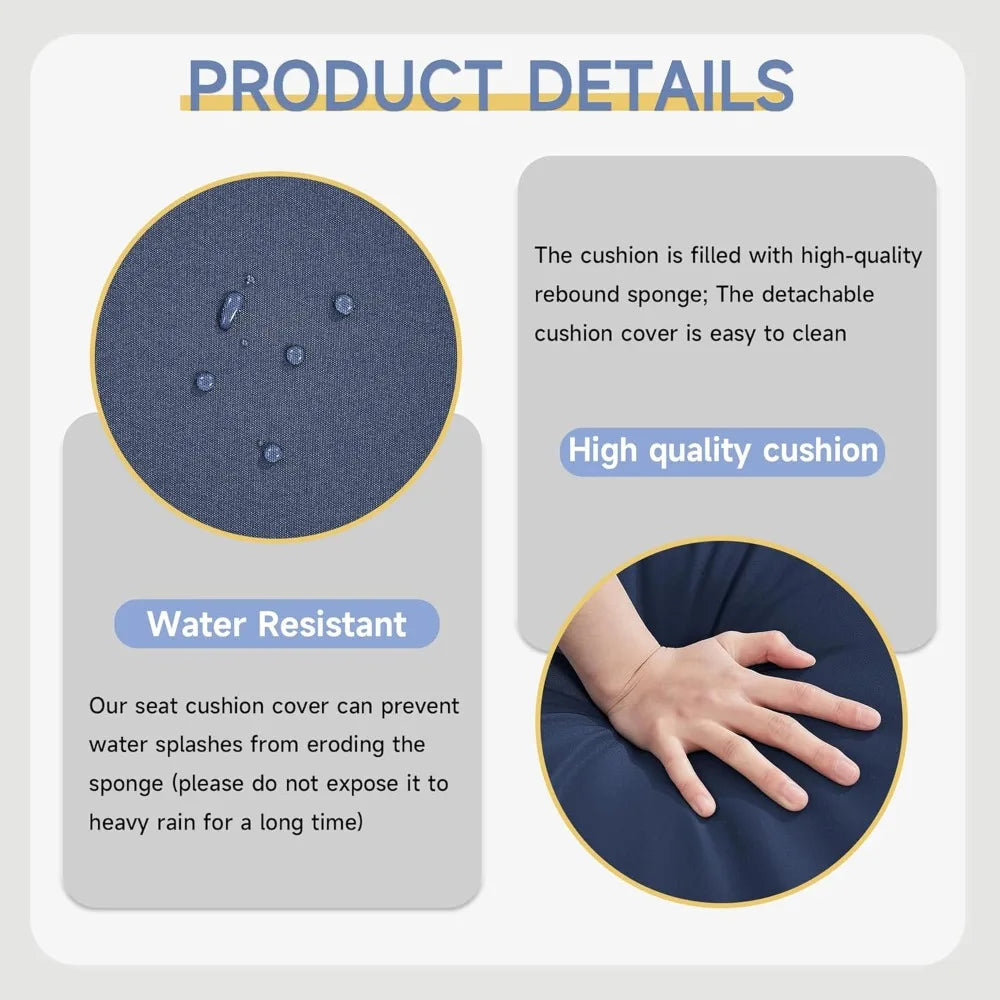 6-Piece Outdoor Patio Set with Fire Pit Table