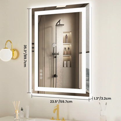 36"x 24"LED Bathroom Vanity Mirror for Wall For Living Room