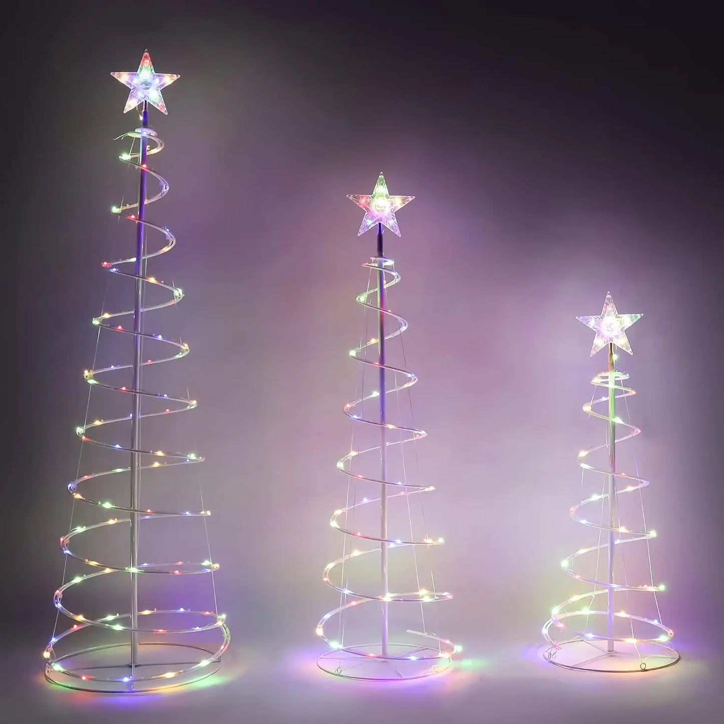 3 Pack Spiral Christmas Tree Lights