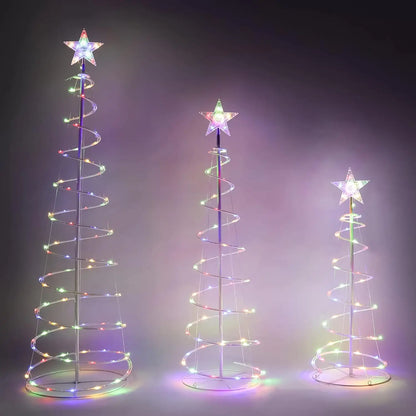 3 Pack Spiral Christmas Tree Lights