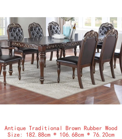 Formal 1pc Dining Table with 2 Leaves