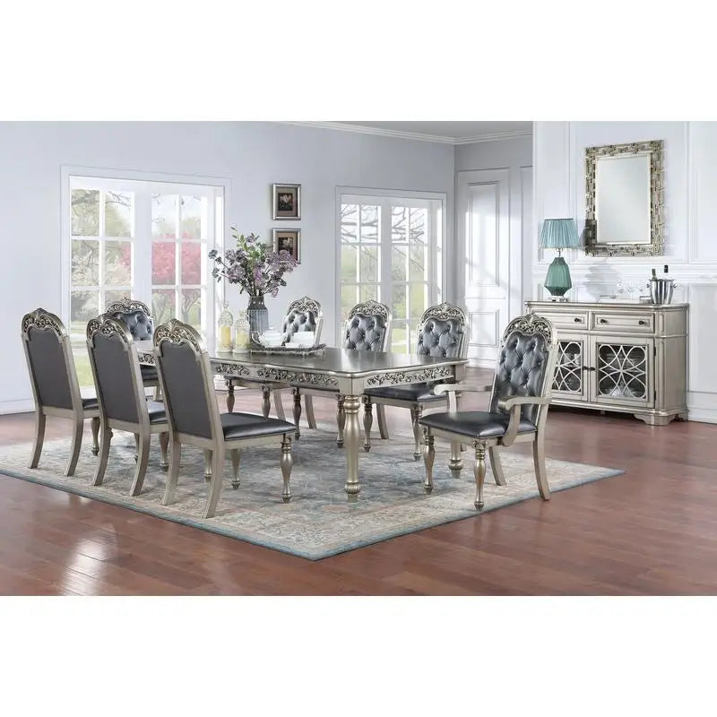 Formal 1pc Dining Table with 2 Leaves