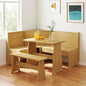 Breakfast Nook Corner Dining Table with Bench