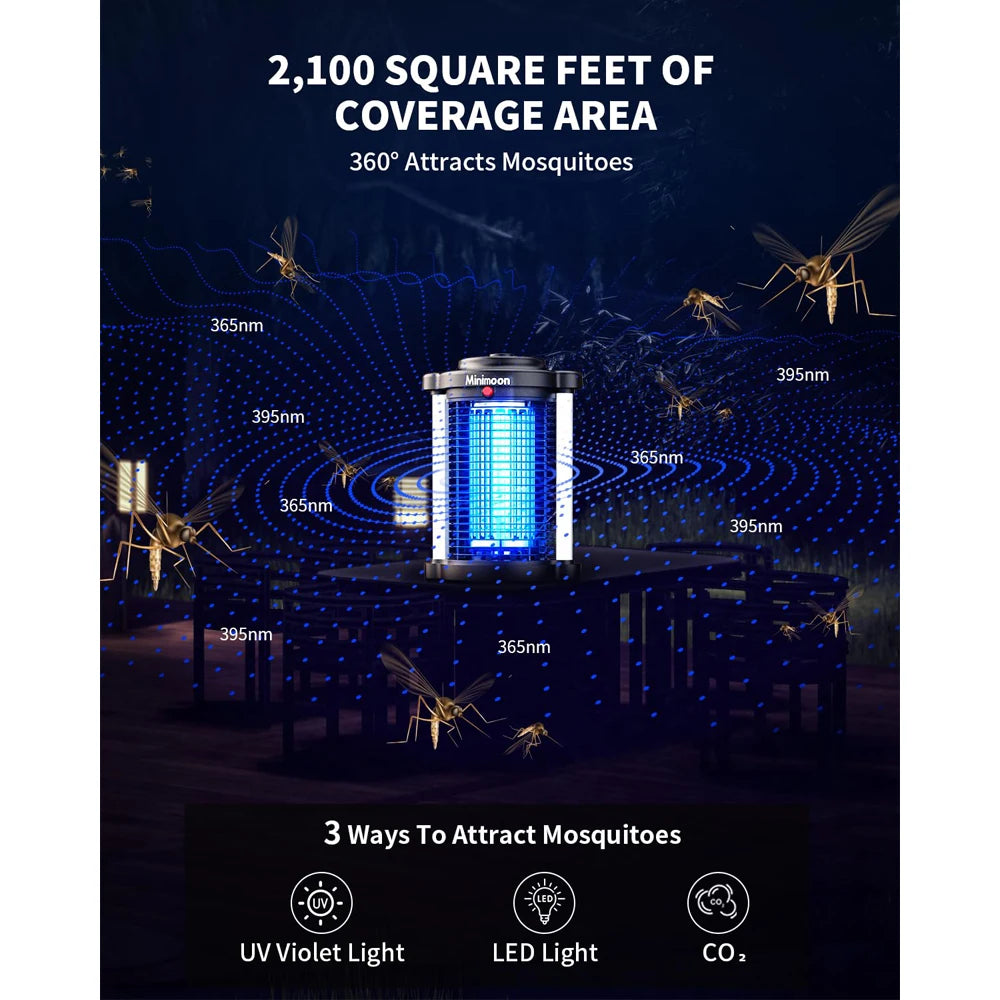 Outdoor Mosquito Zapper with Dual LED Light 4200V