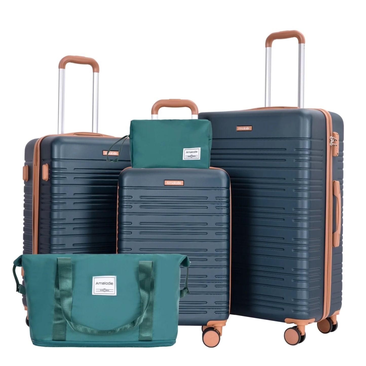 Luggage Sets 3-Piece Suitcases with Double Spinner Wheels