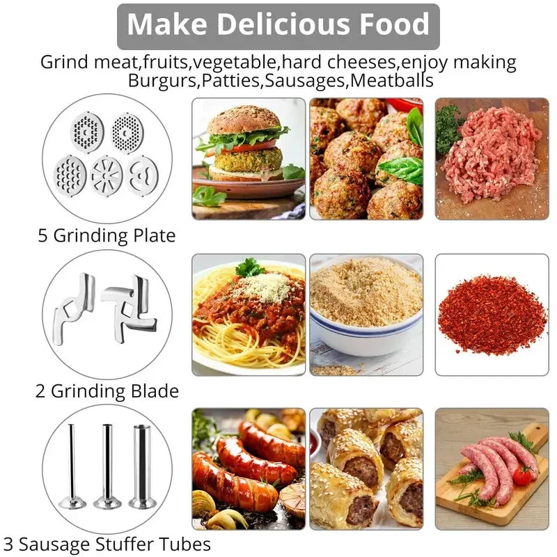 Stainless Steel Grinder Attachment For KitchenAid Stand Mixer