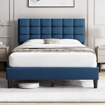 Upholstered Bed Frame, Queen Bed Platform