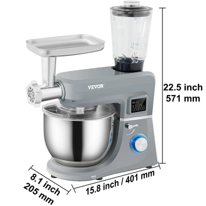 5IN1 Stand Mixer Multifunctional Electric Mixer with 6 Speeds