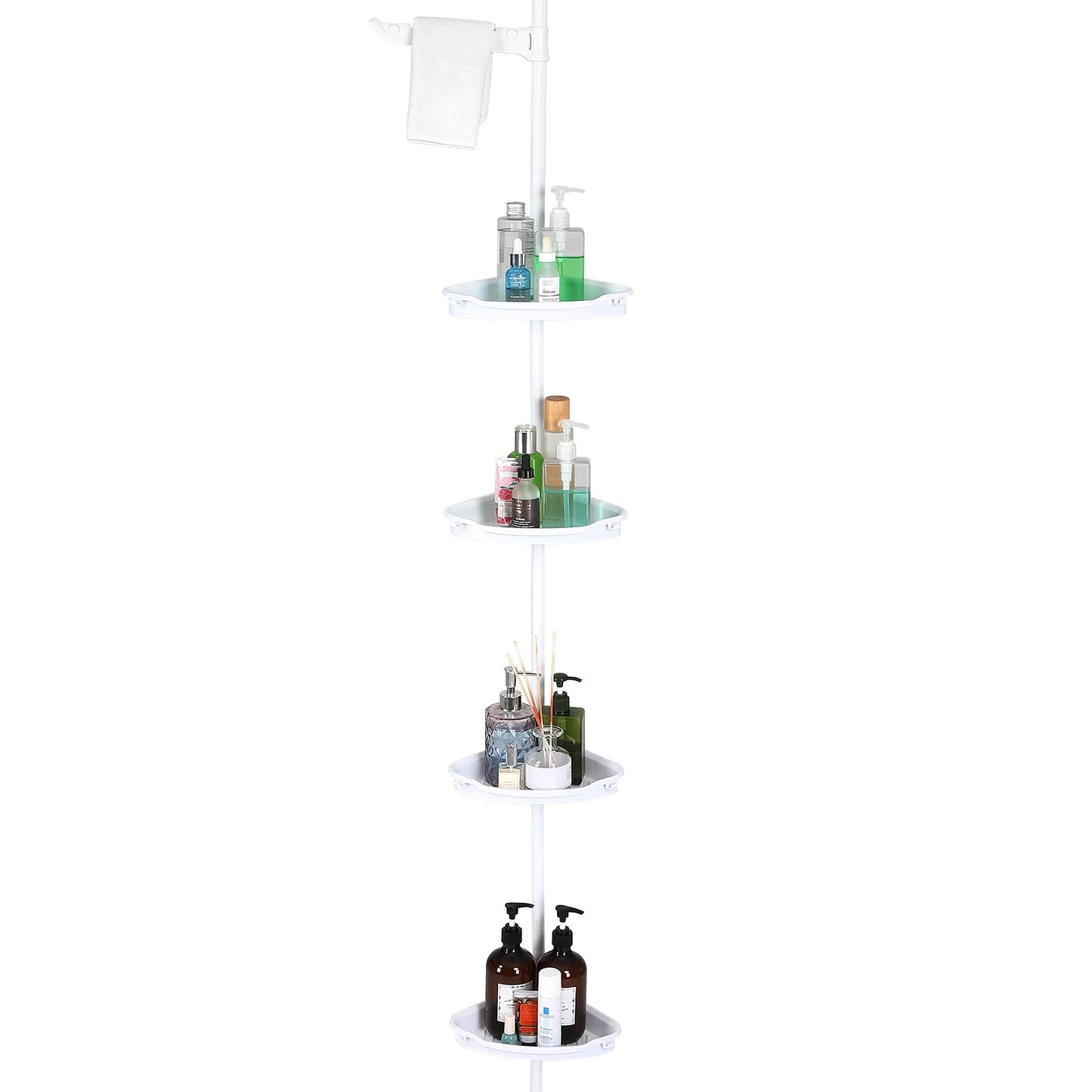 4-Layer Telescopic Corner Storage Rack
