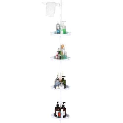 4-Layer Telescopic Corner Storage Rack