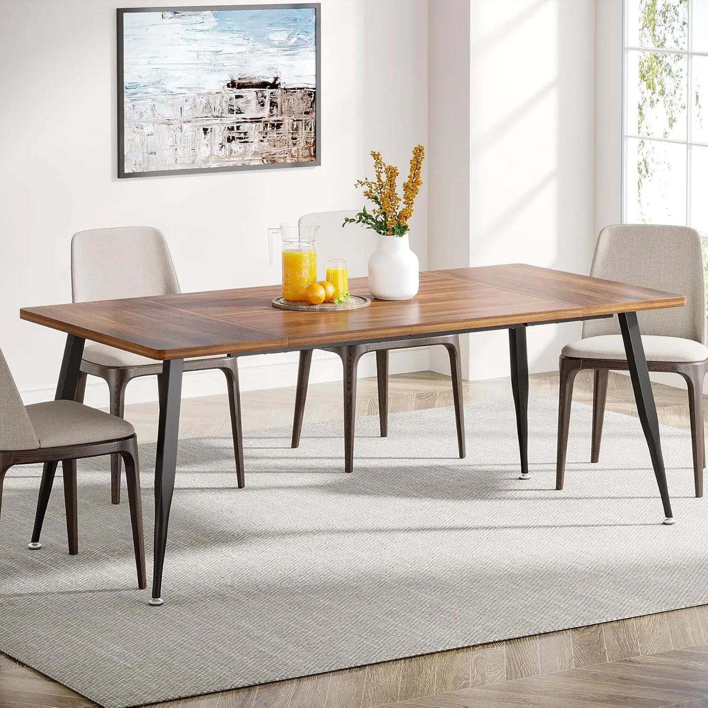 Rectangular Dinner Table for Dining Room