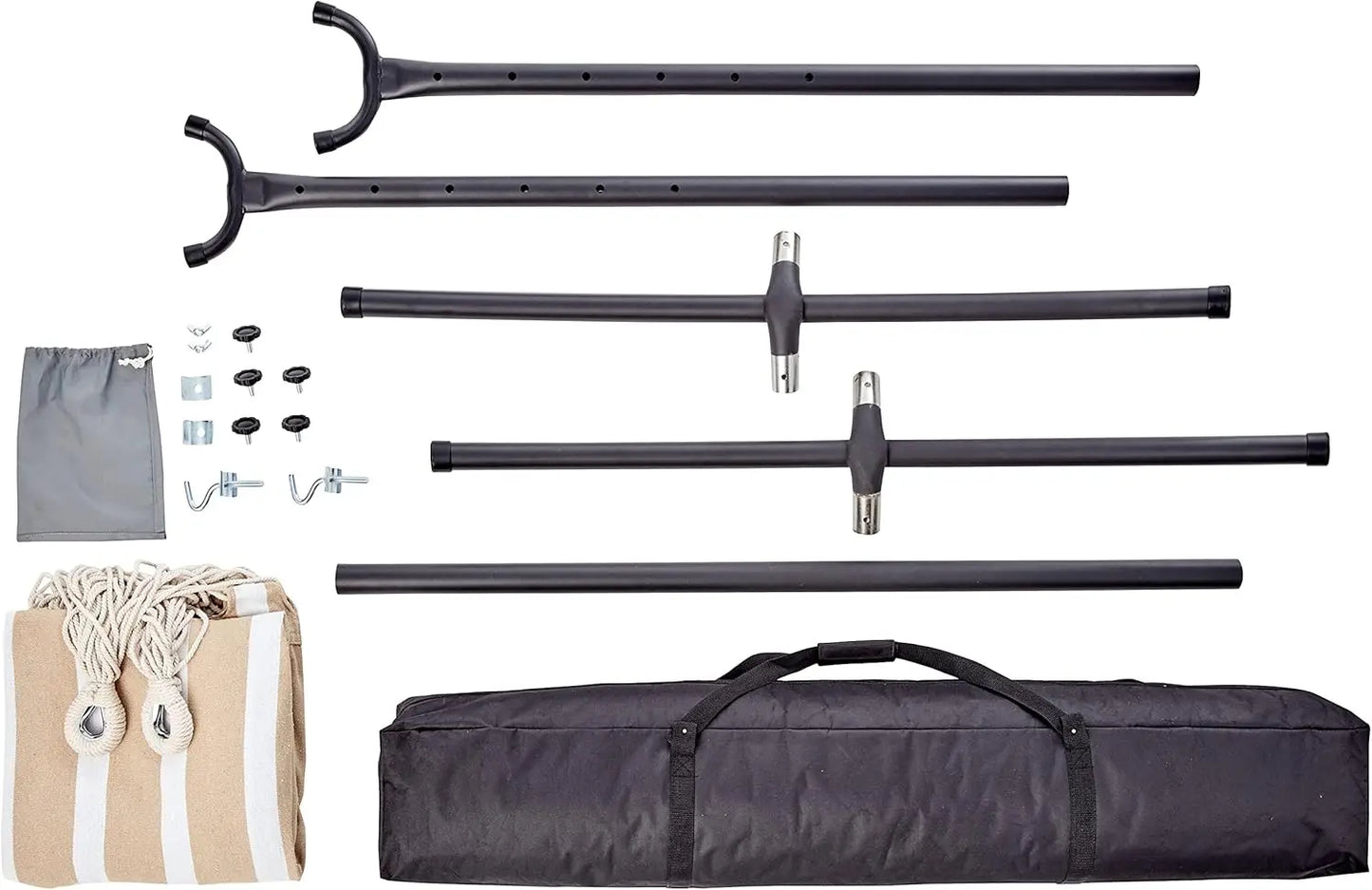 Double Hammock with Steel Stand and Carrying Case