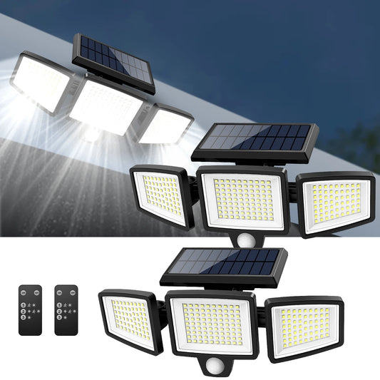 Motion Sensor 3-Head 200+ LEDs Security Light