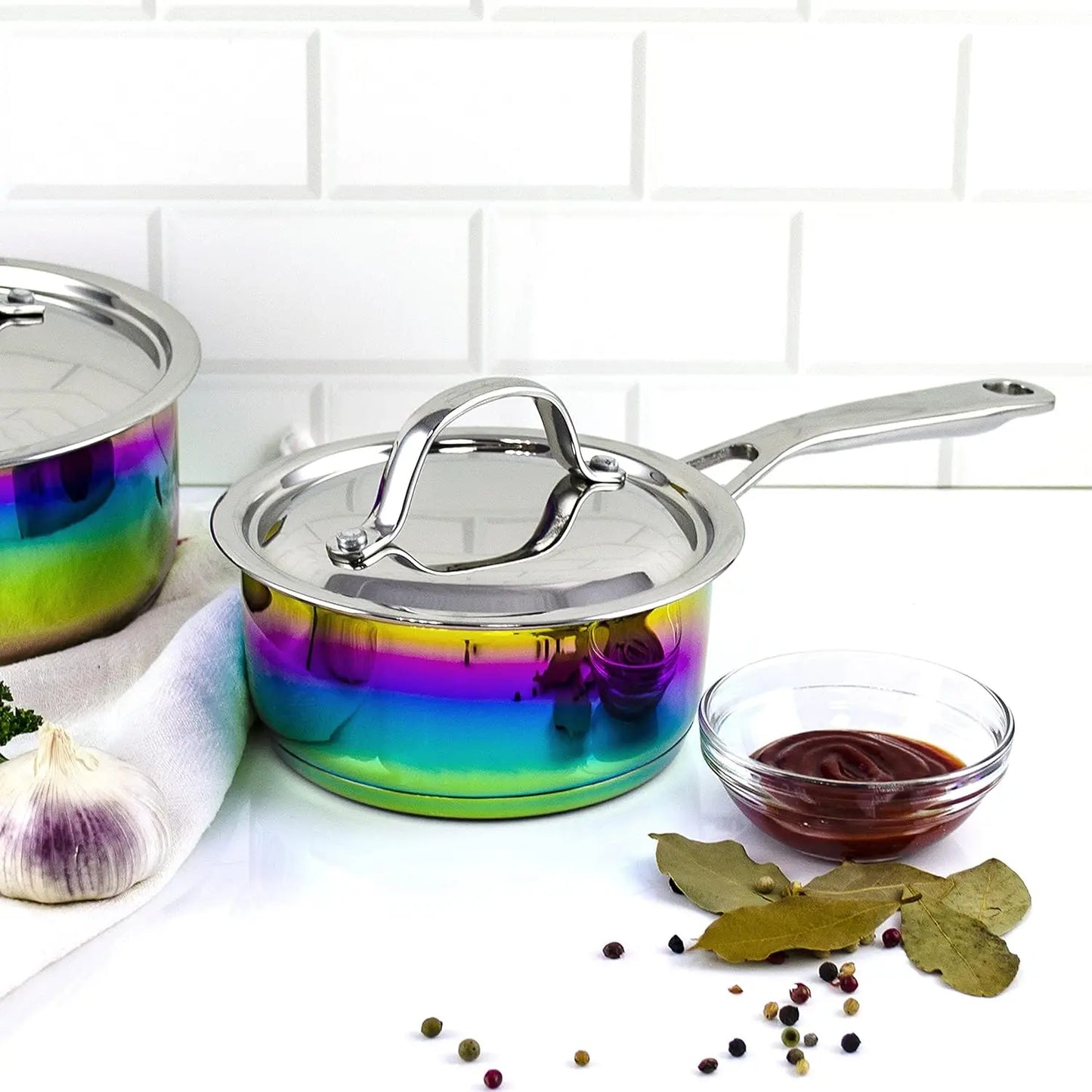 Magical Kitchen Collection - Iridescent Rainbow Cookware Set