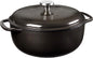 Lodge 6 Quart Enameled Cast Iron Dutch Oven with Lid Dual Handles Oven Safe up to 500° F or on Stovetop Use to Marinate Cook