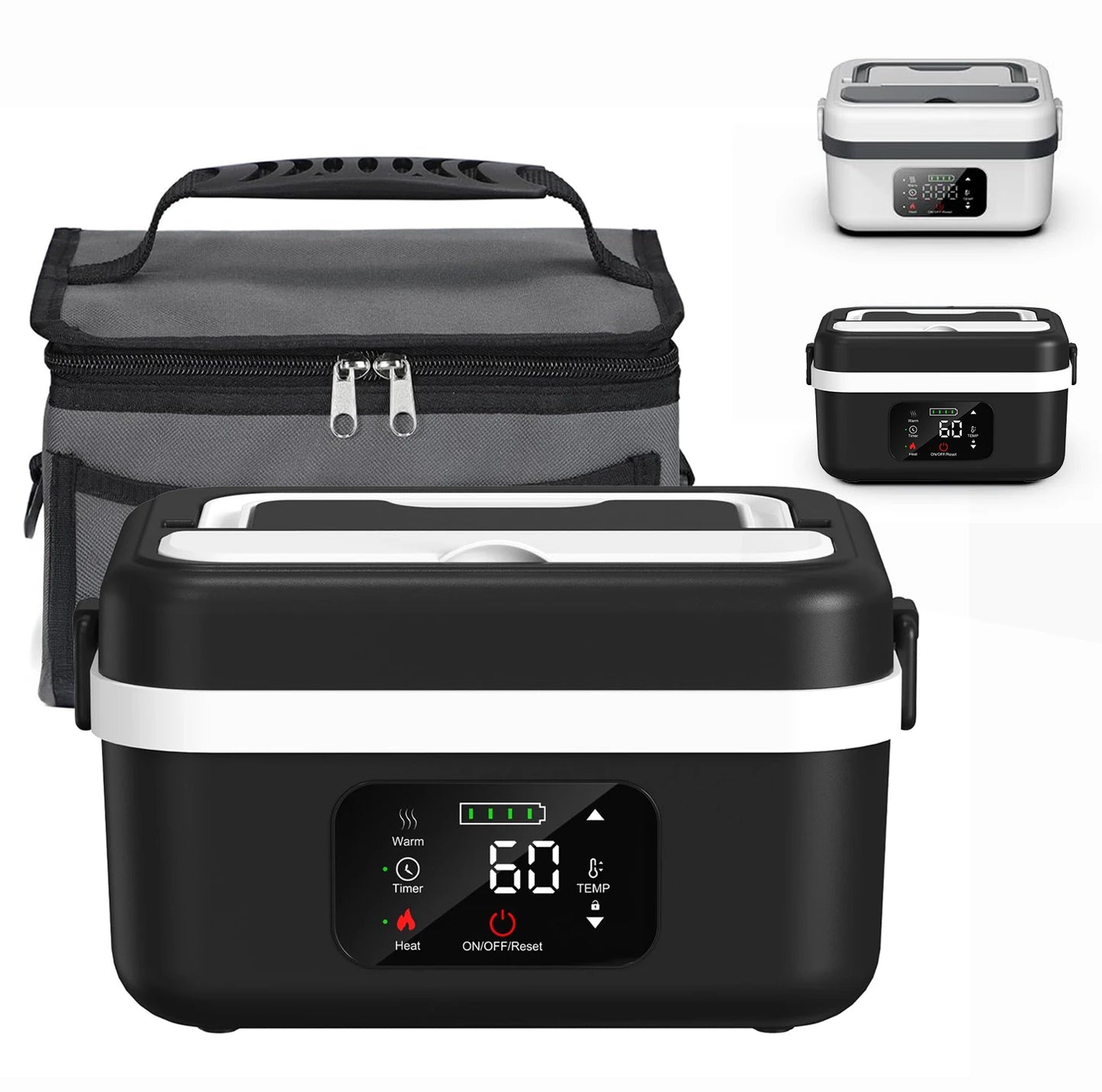1L Stainless Steel Wireless Electric Insulated Lunch Box