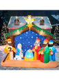 8 FT Christmas Nativity Set with Build-in LEDs