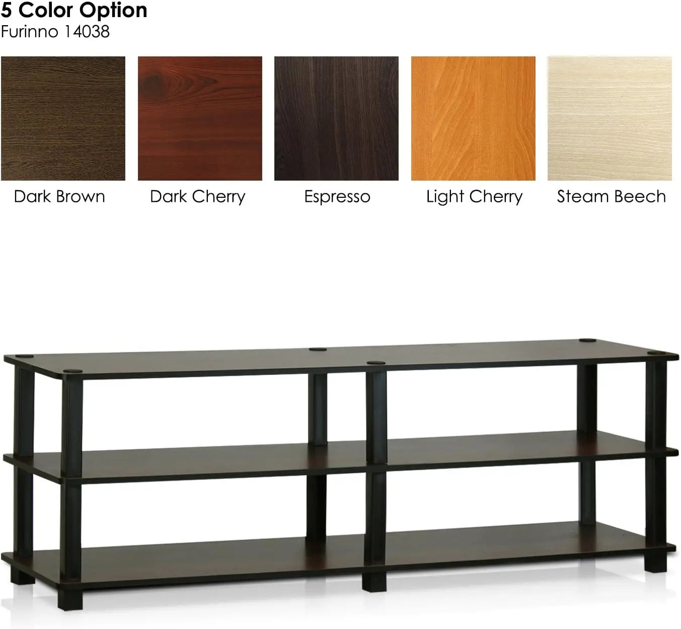 3-Tier TV Stand Entertainment Center