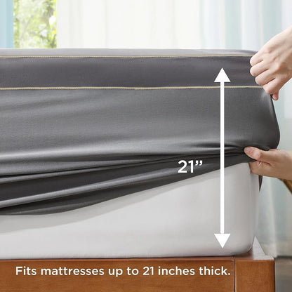 Mattress Topper, Extra Thick Cover Quilted Fitted Deep Elastic Pocket