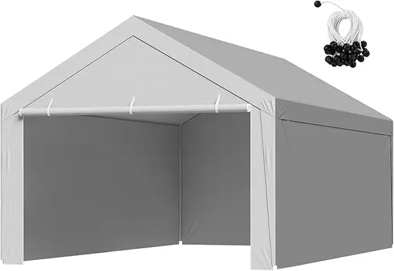 12x20 ft Portable Garage Canopy with Sidewalls