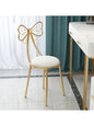 Makeup Vanity Girl Chair Stool with Bow Knot