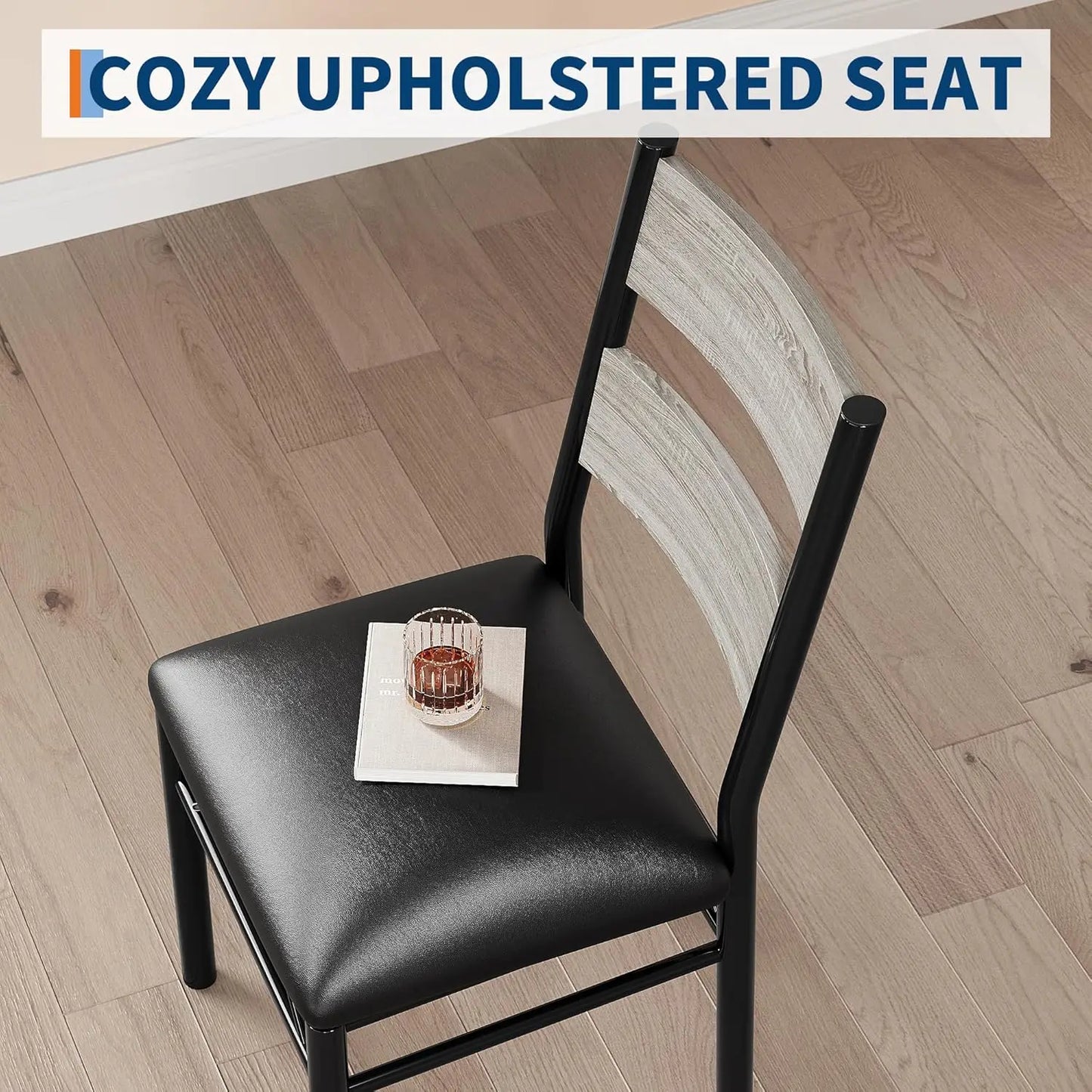 Wood Kitchen Table Chairs Set of 4