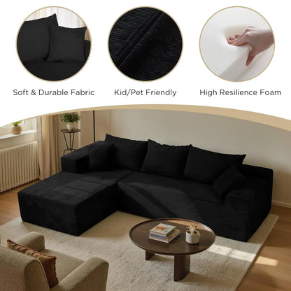 L-Shape Sectional Sofa with Chaise