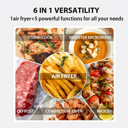 6-in-1 Inverter Microwave Oven Air Fryer