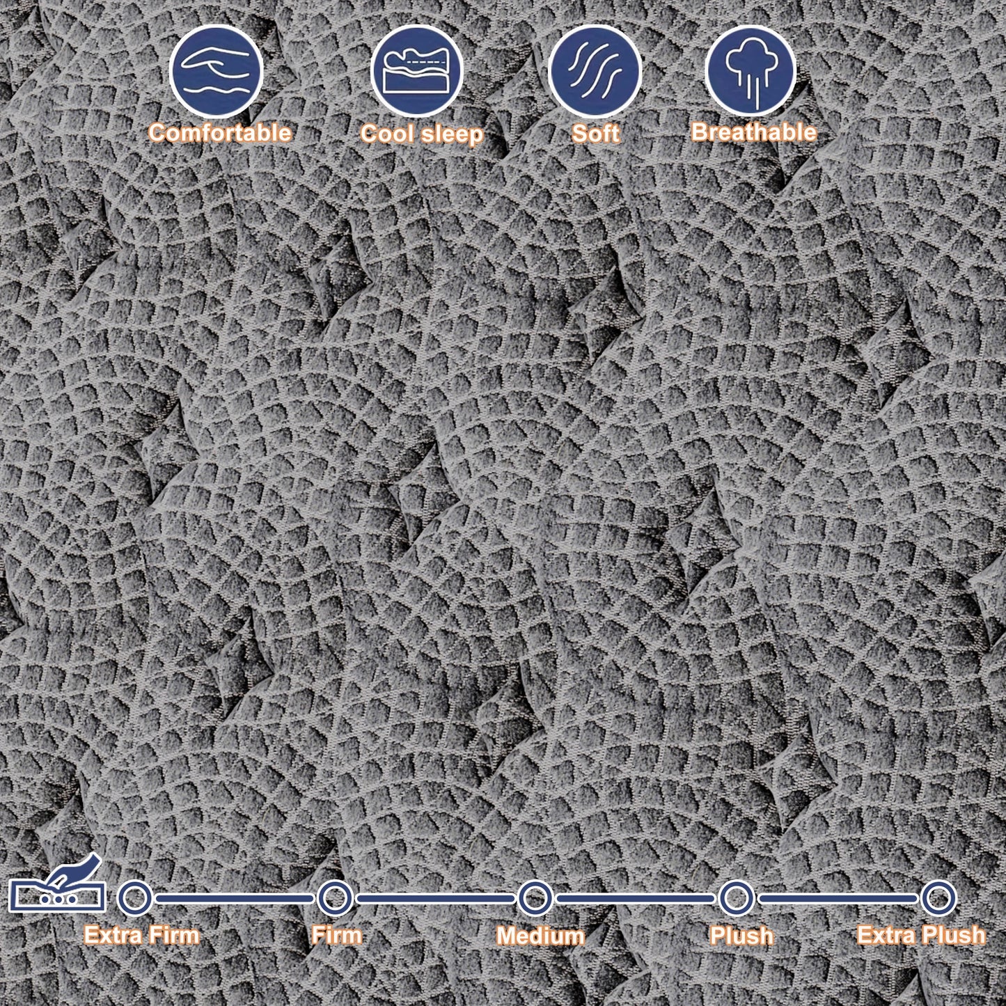 Gel Memory Foam & Pocket Spring Mattress Cooling & Breathable