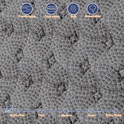 Gel Memory Foam & Pocket Spring Mattress Cooling & Breathable