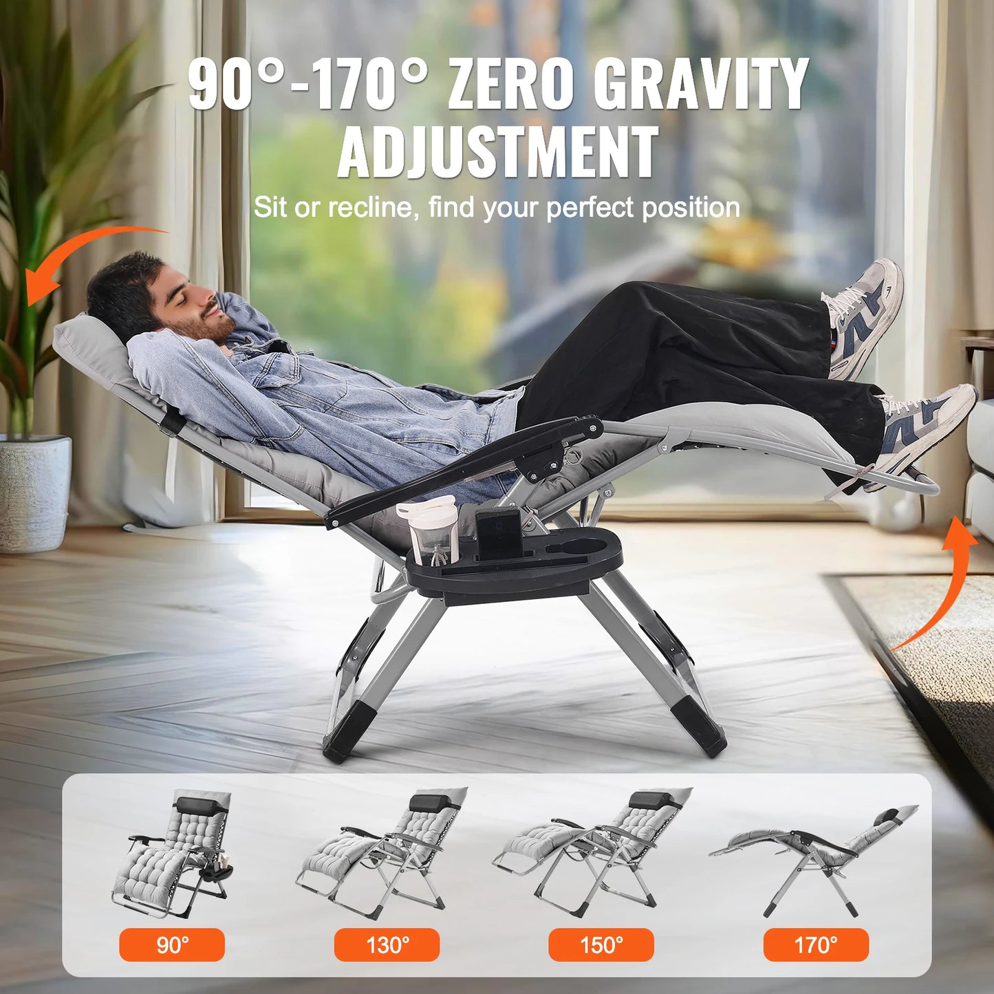 Zero Gravity Recliner Lounge Adjustable Chair