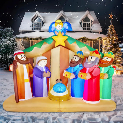 6.5 ft Christmas Inflatable Nativity Scene Angel