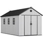 8x16 FT Waterproof Outdoor Storage Shed with Floor