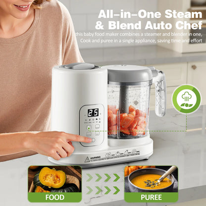 4-12 Months Baby Food Maker Steamer Blender