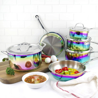 Magical Kitchen Collection - Iridescent Rainbow Cookware Set