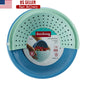 2-in-1 Soak Strain Bowl Non-Slip Colander Kitchen Food Strainer Plastic Mixing Serving Drainage Compact Storage Tools