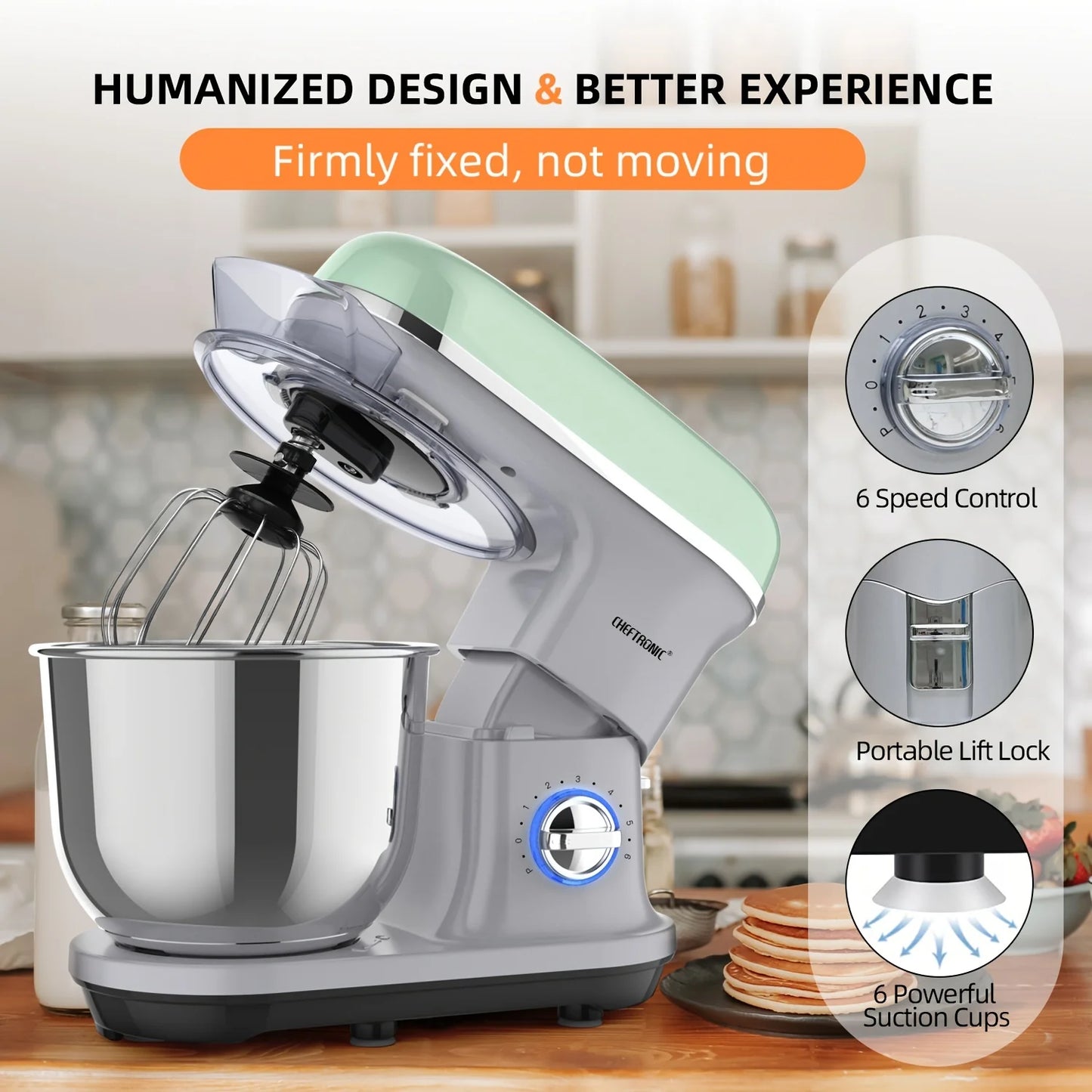 1pc Stand Mixer, 5.5QT Tilt-Head