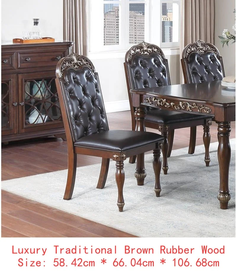 Formal 1pc Dining Table with 2 Leaves
