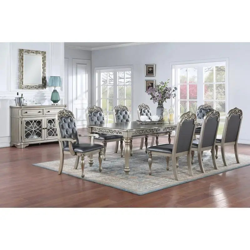 Formal 1pc Dining Table with 2 Leaves
