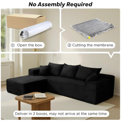 L-Shape Sectional Sofa with Chaise
