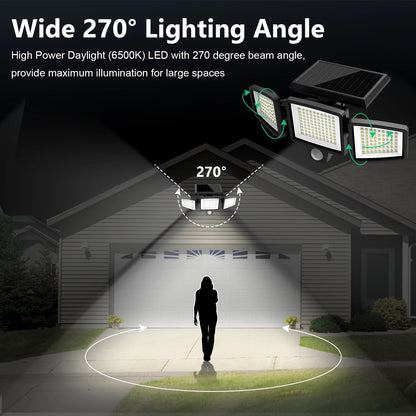 Motion Sensor 3-Head 200+ LEDs Security Light