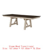 6pc Extendable Dining Table Set