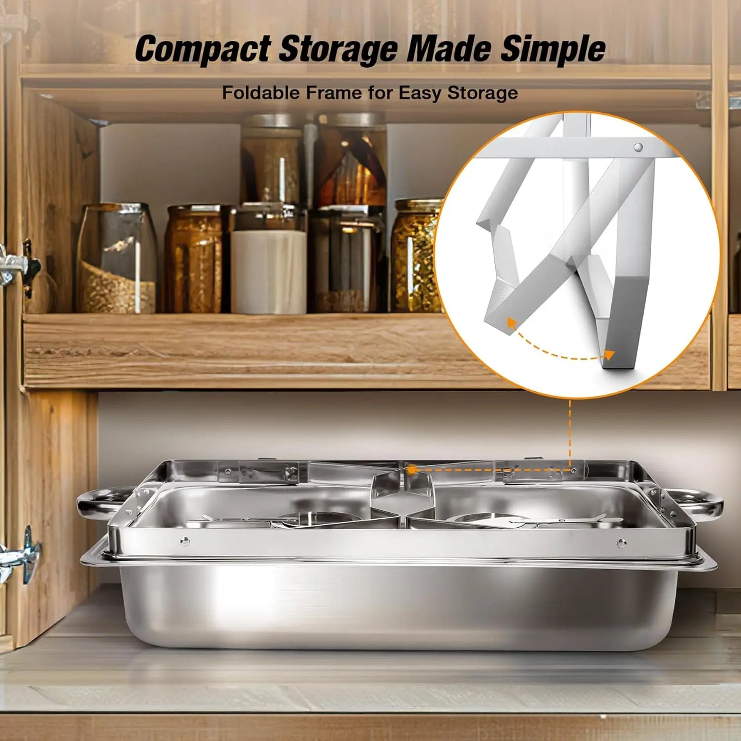 2/4/6 Pack 8QTChafing Dish Buffet Set