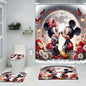 Mickey Mouse Bathroom Four-piece Set -  Waterproof Shower Curtain