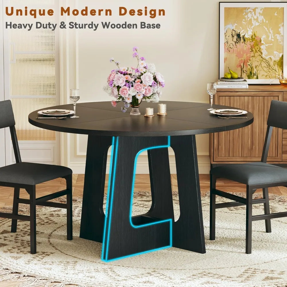7-Piece Set Kitchen Dining Table 6 Chairs