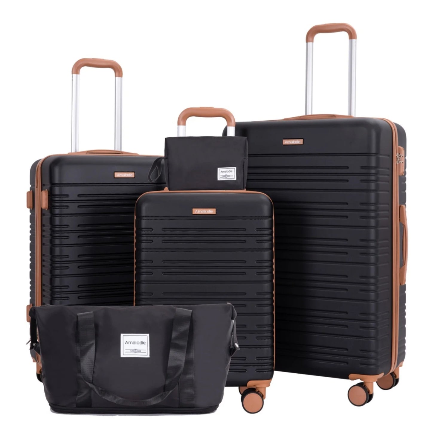 Luggage Sets 3-Piece Suitcases with Double Spinner Wheels